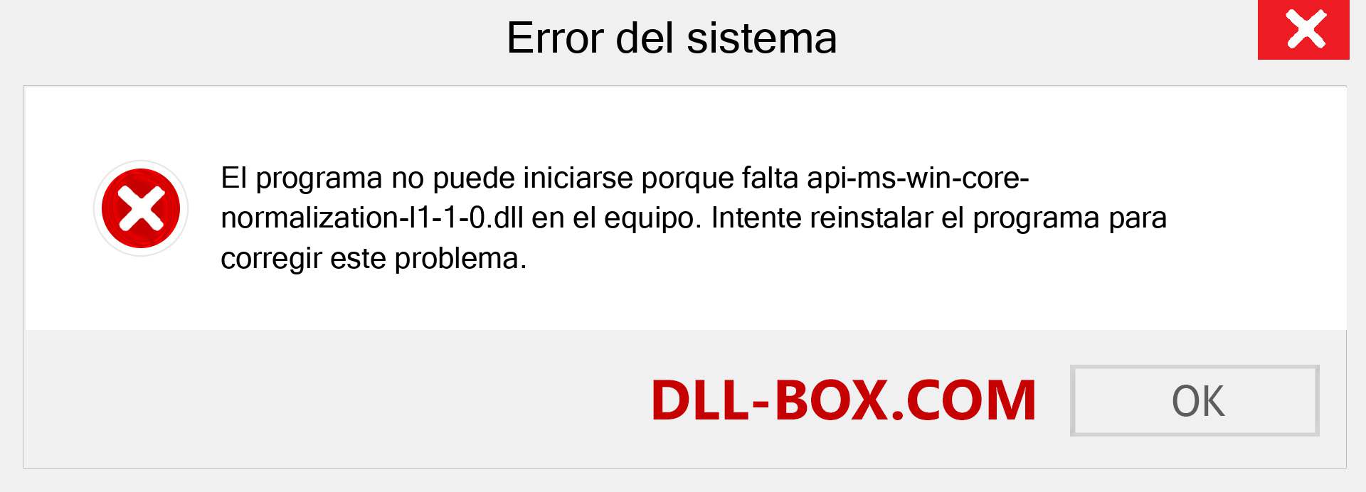 ¿Falta el archivo api-ms-win-core-normalization-l1-1-0.dll ?. Descargar para Windows 7, 8, 10 - Corregir api-ms-win-core-normalization-l1-1-0 dll Missing Error en Windows, fotos, imágenes