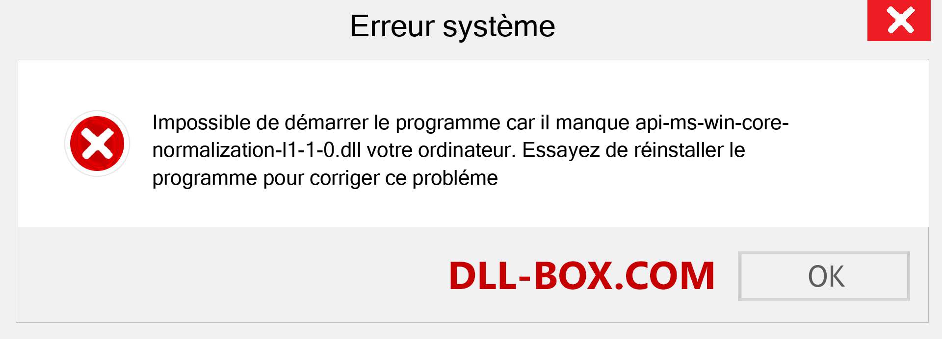 Le fichier api-ms-win-core-normalization-l1-1-0.dll est manquant ?. Télécharger pour Windows 7, 8, 10 - Correction de l'erreur manquante api-ms-win-core-normalization-l1-1-0 dll sur Windows, photos, images